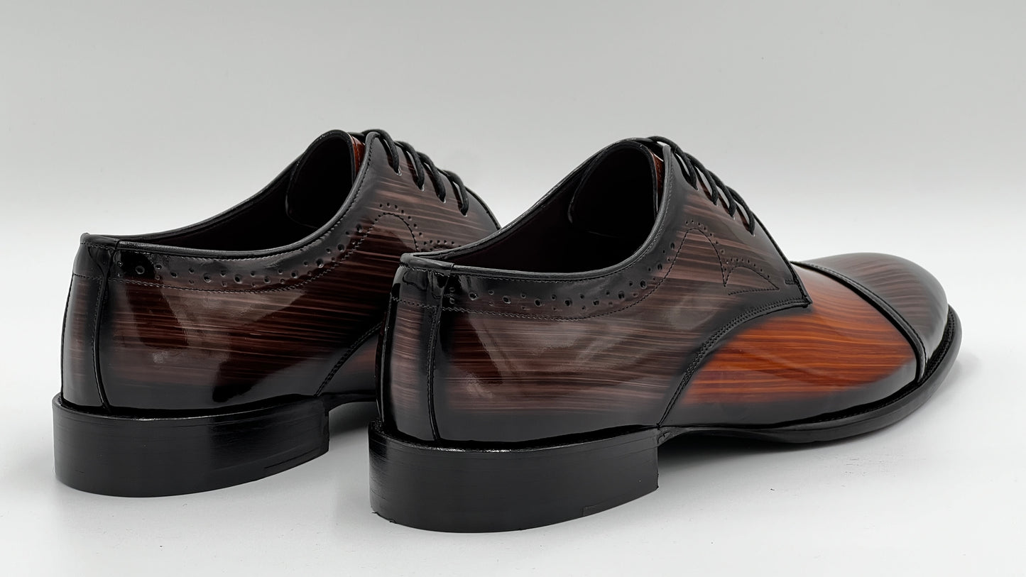 MILA Handpaint Dual Color Oxford Leather Shoes