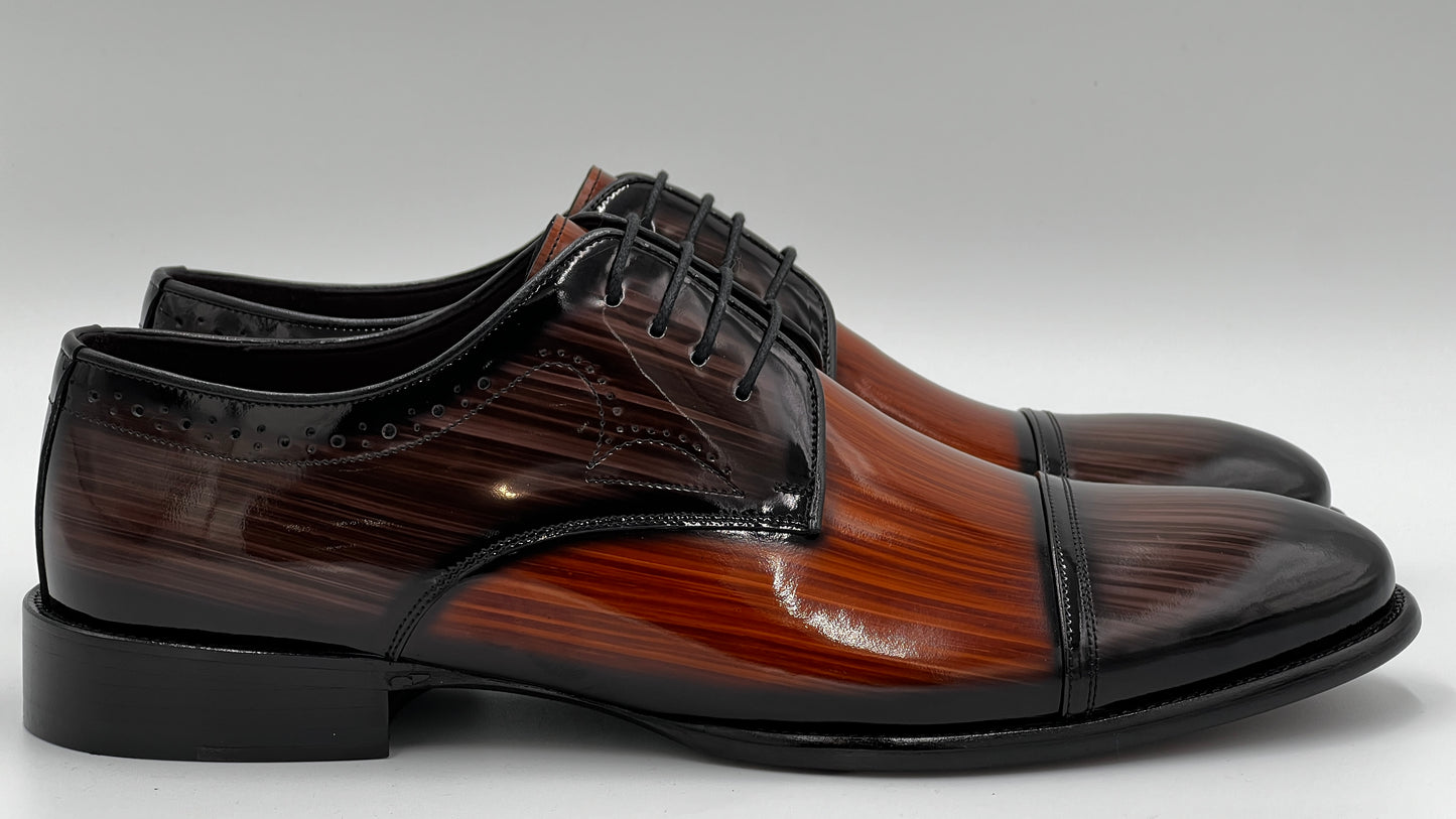 MILA Handpaint Dual Color Oxford Leather Shoes