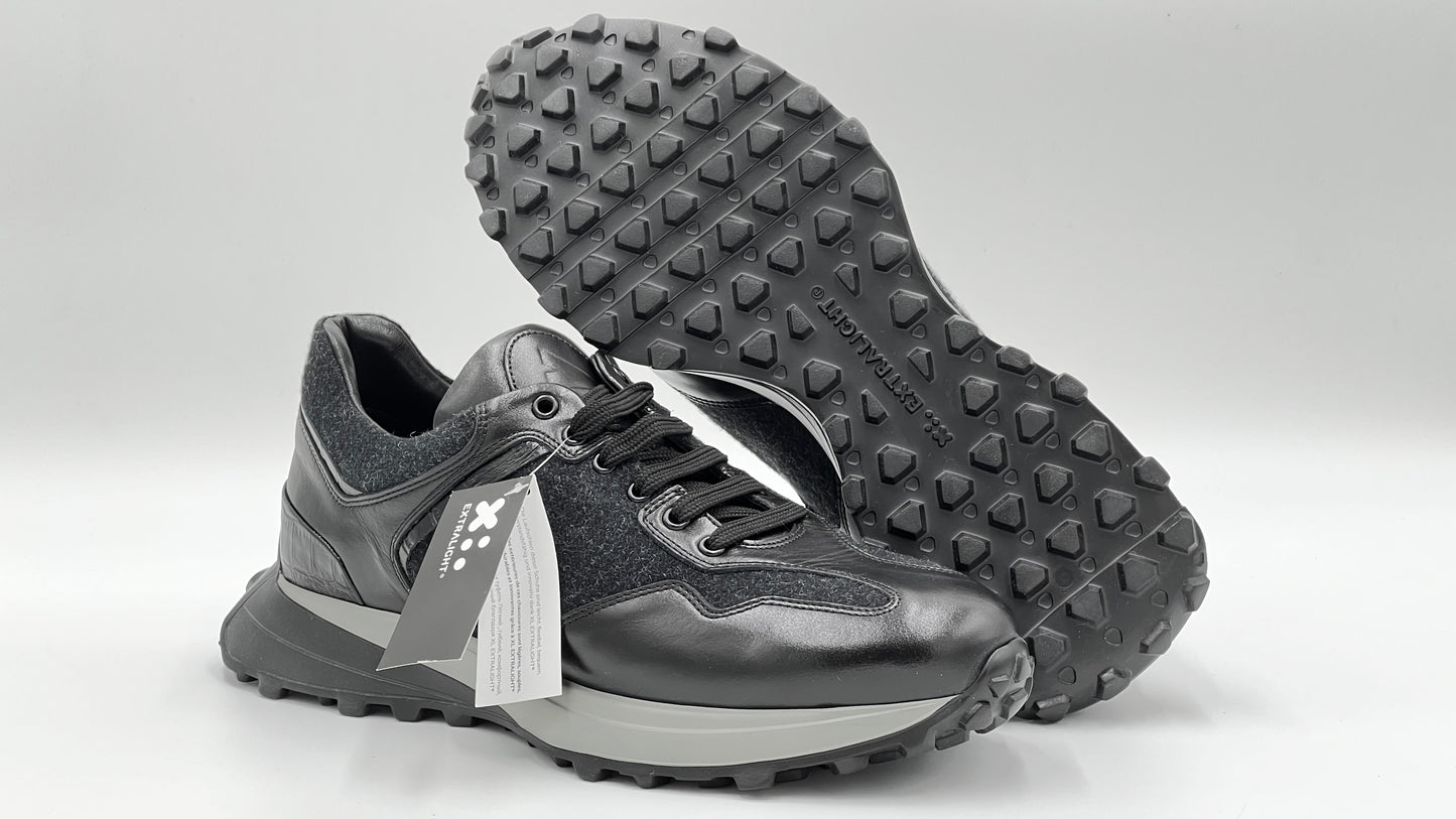 SOHO Extralight Base Sneaker Leather and Cashmere fabric Shoes