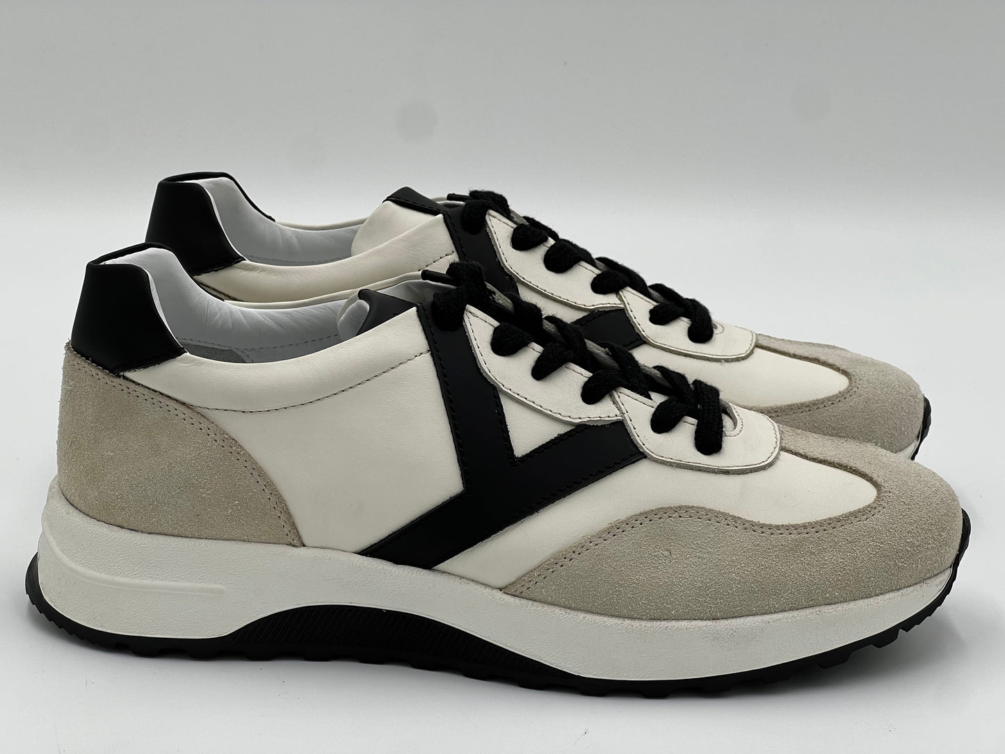 POKA White Genuine Leather Sneaker Casual Shoes