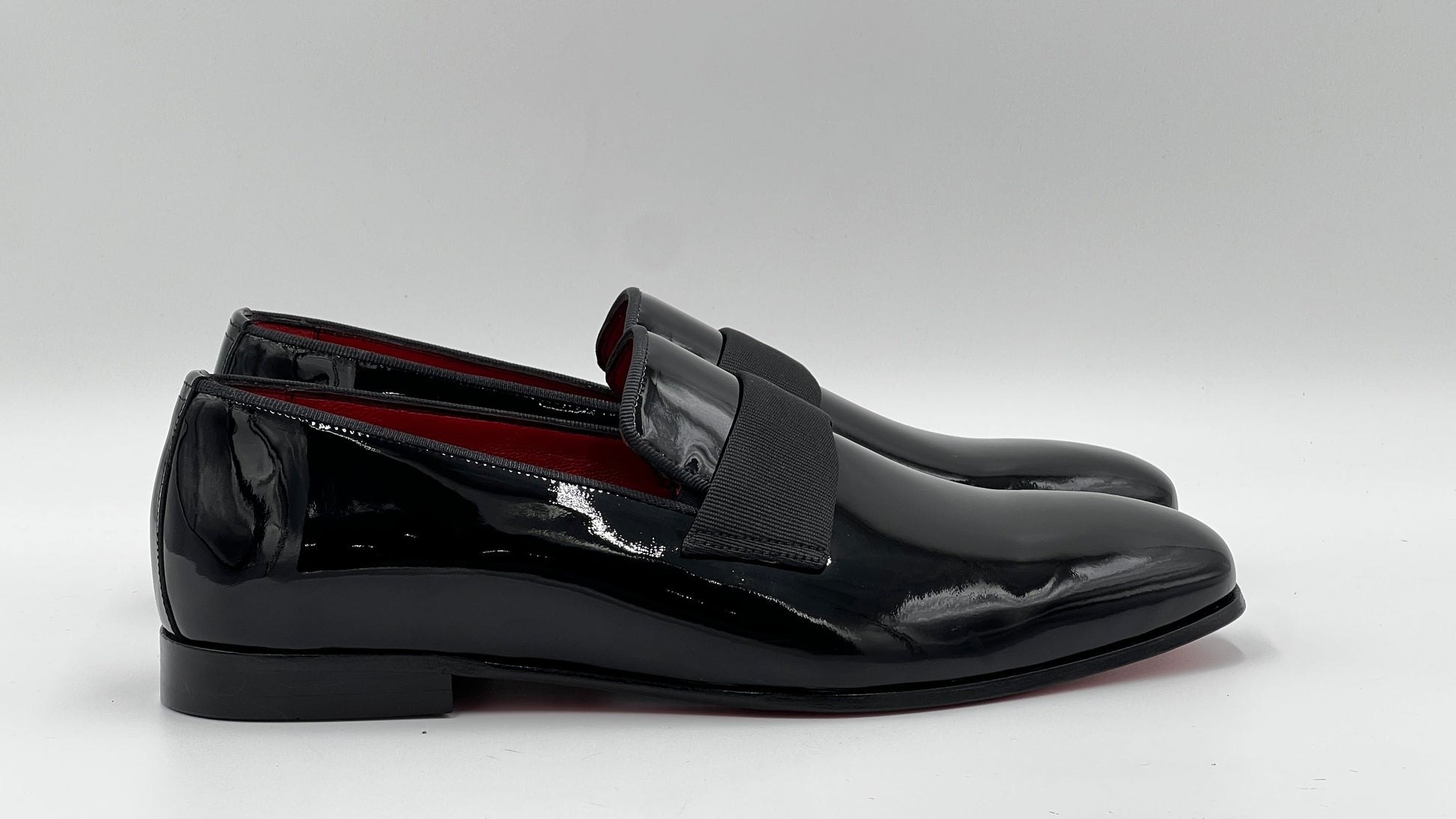 25156 Black Patent Leather Men Loafer Shoes - Alvarenzo shoes