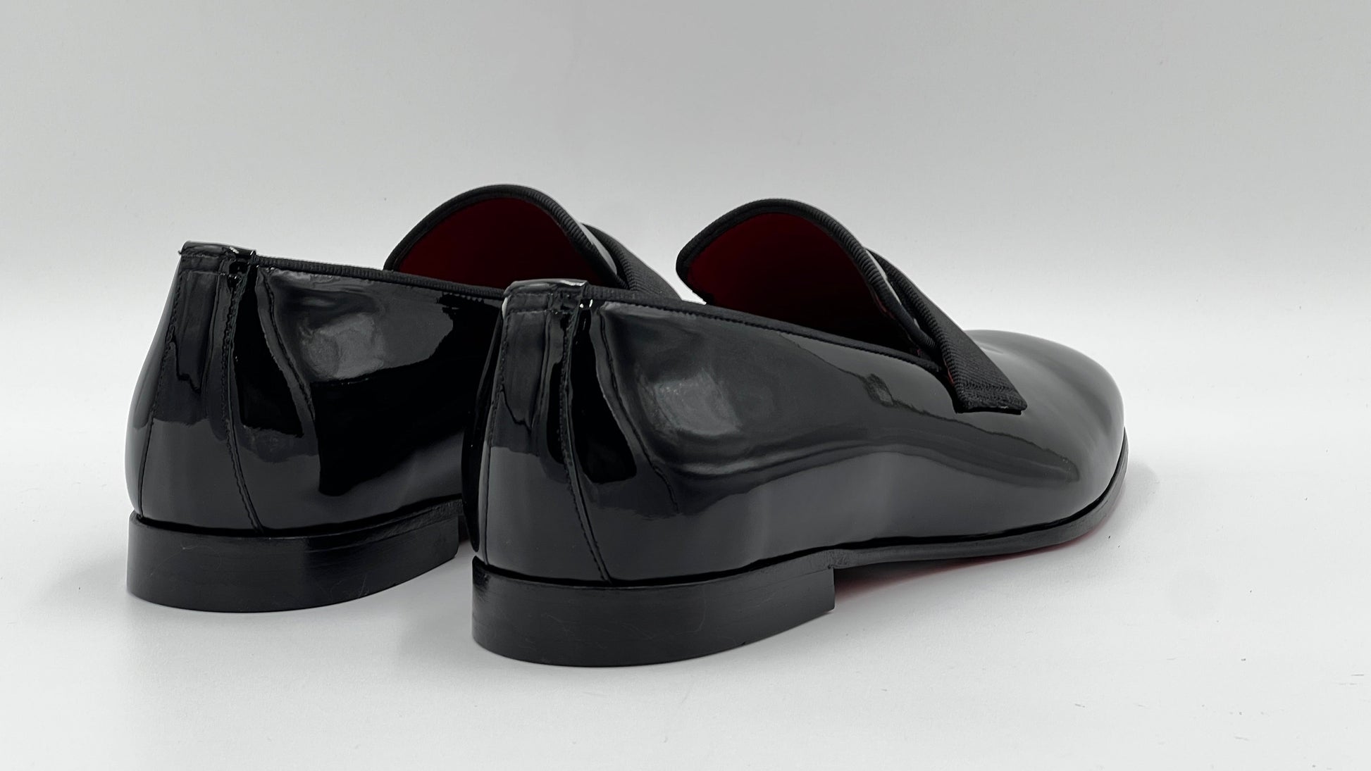 25156 Black Patent Leather Men Loafer Shoes - Alvarenzo shoes