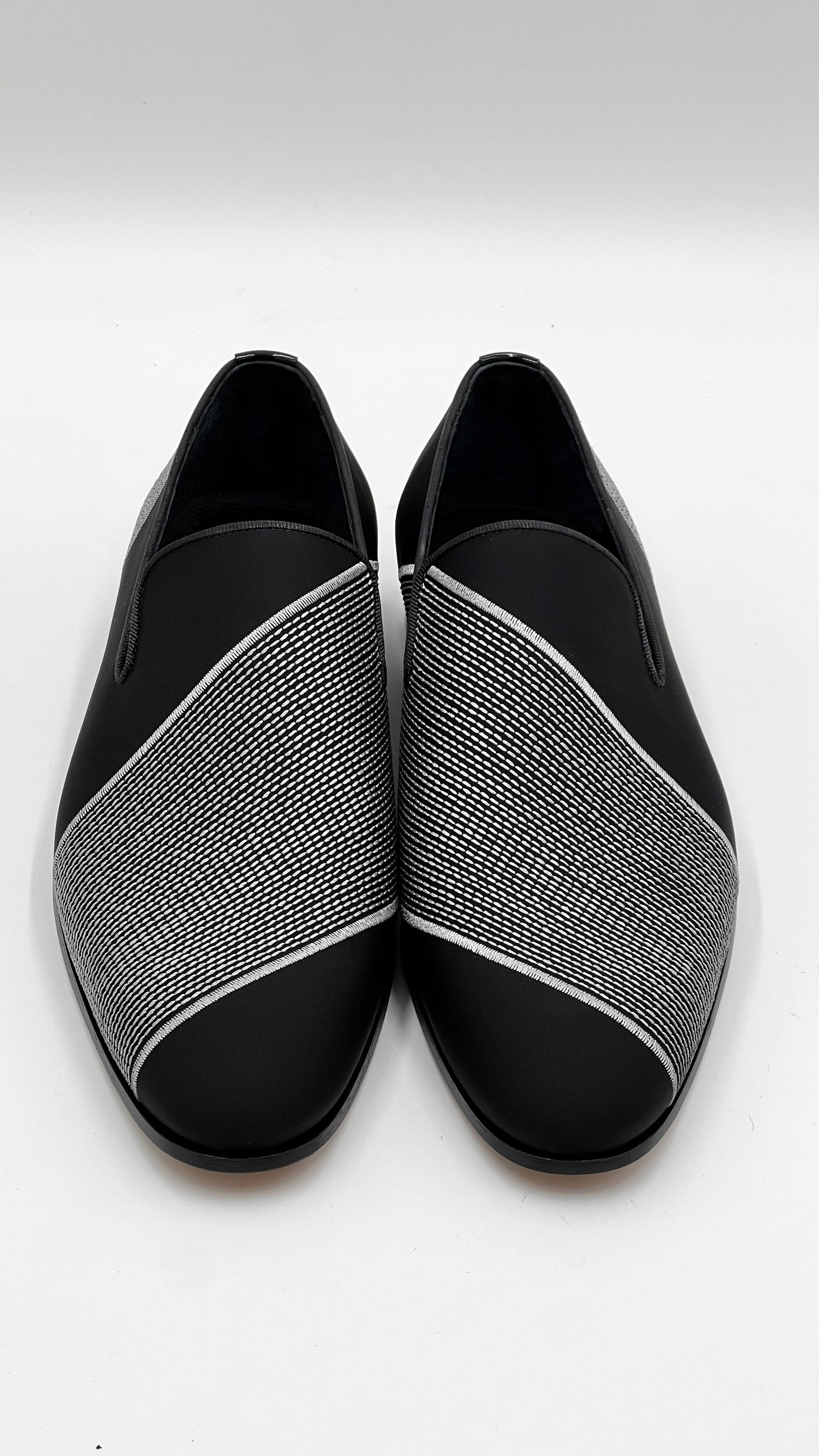 25177 Black Stretch Loafer Men Shoes - Alvarenzo shoes