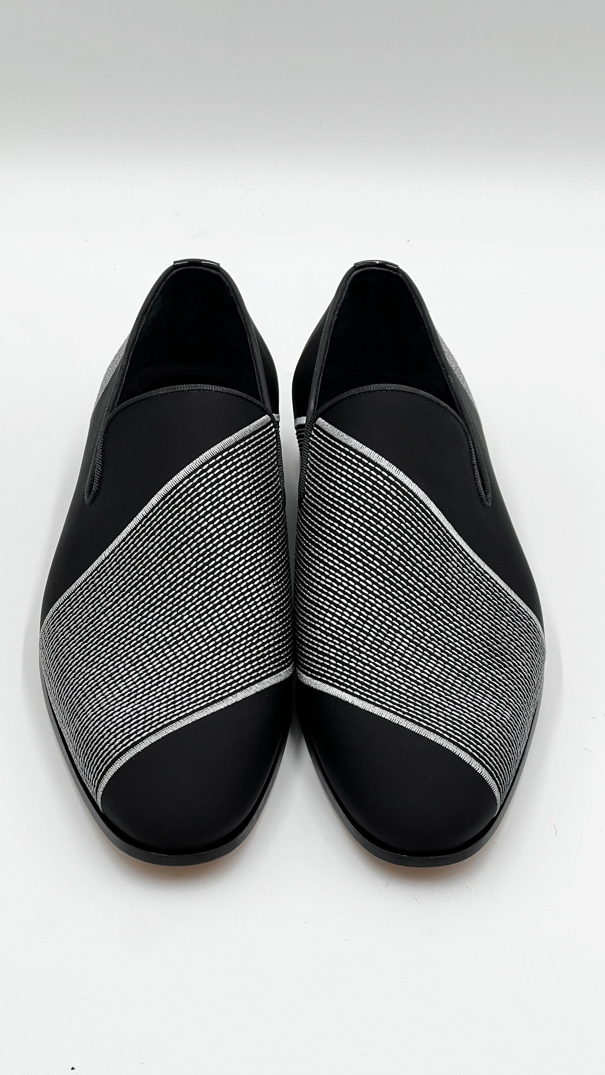 25177 Black Stretch Loafer Men Shoes - Alvarenzo shoes