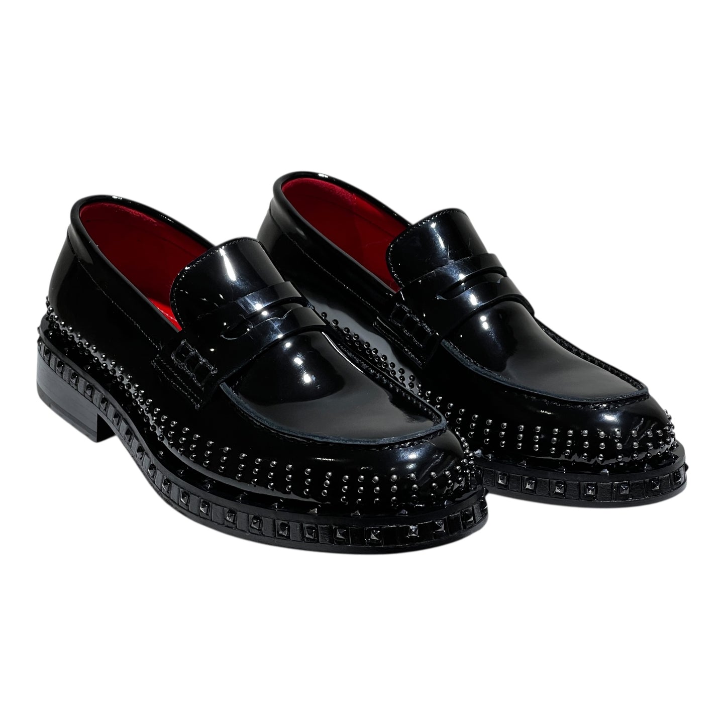 Salva Double Leather Red Sole Loafer