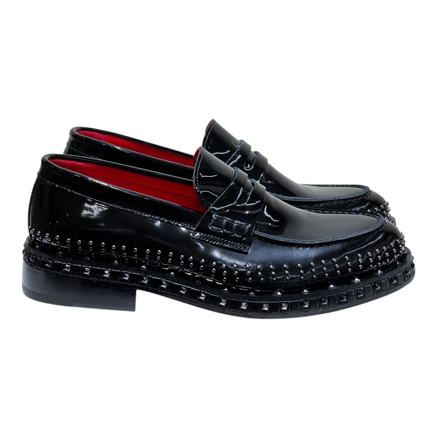 Salva Double Leather Red Sole Loafer
