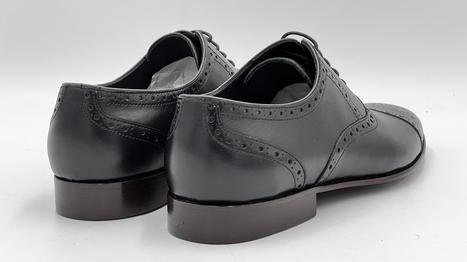 ALVCLS Black Classic Cap-Toe Oxford - Alvarenzo shoes