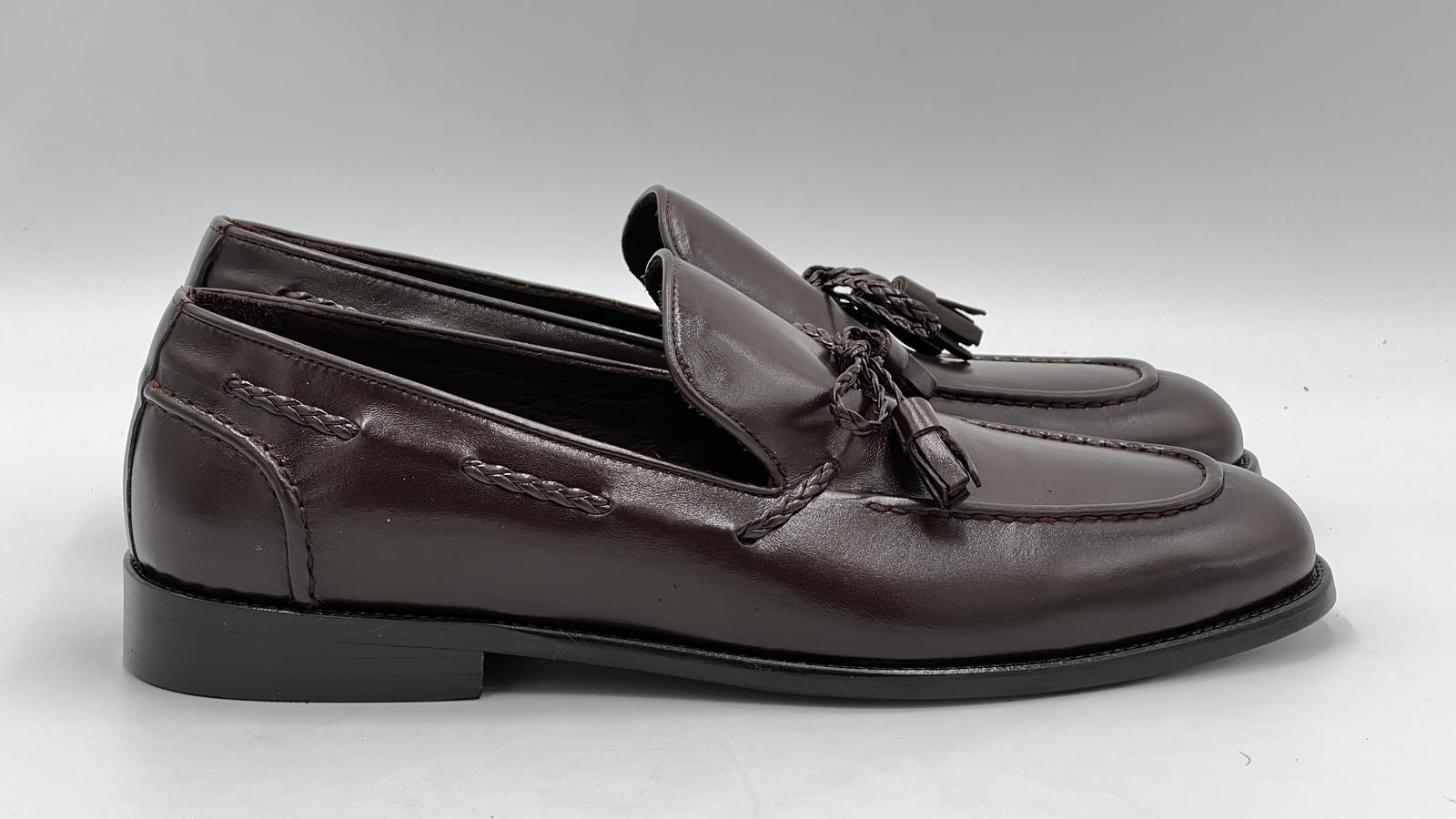 ALVTSL Brown Tassel Loafer - Alvarenzo shoes