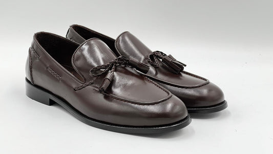 ALVTSL Brown Tassel Loafer - Alvarenzo shoes