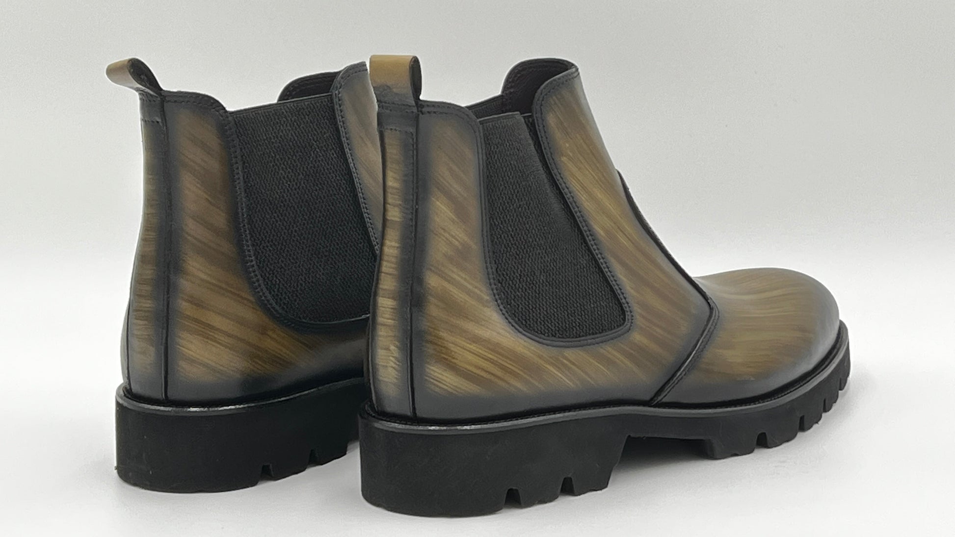 CAVA Handpaint Chelsea Boots Leather Shoes - Alvarenzo shoes