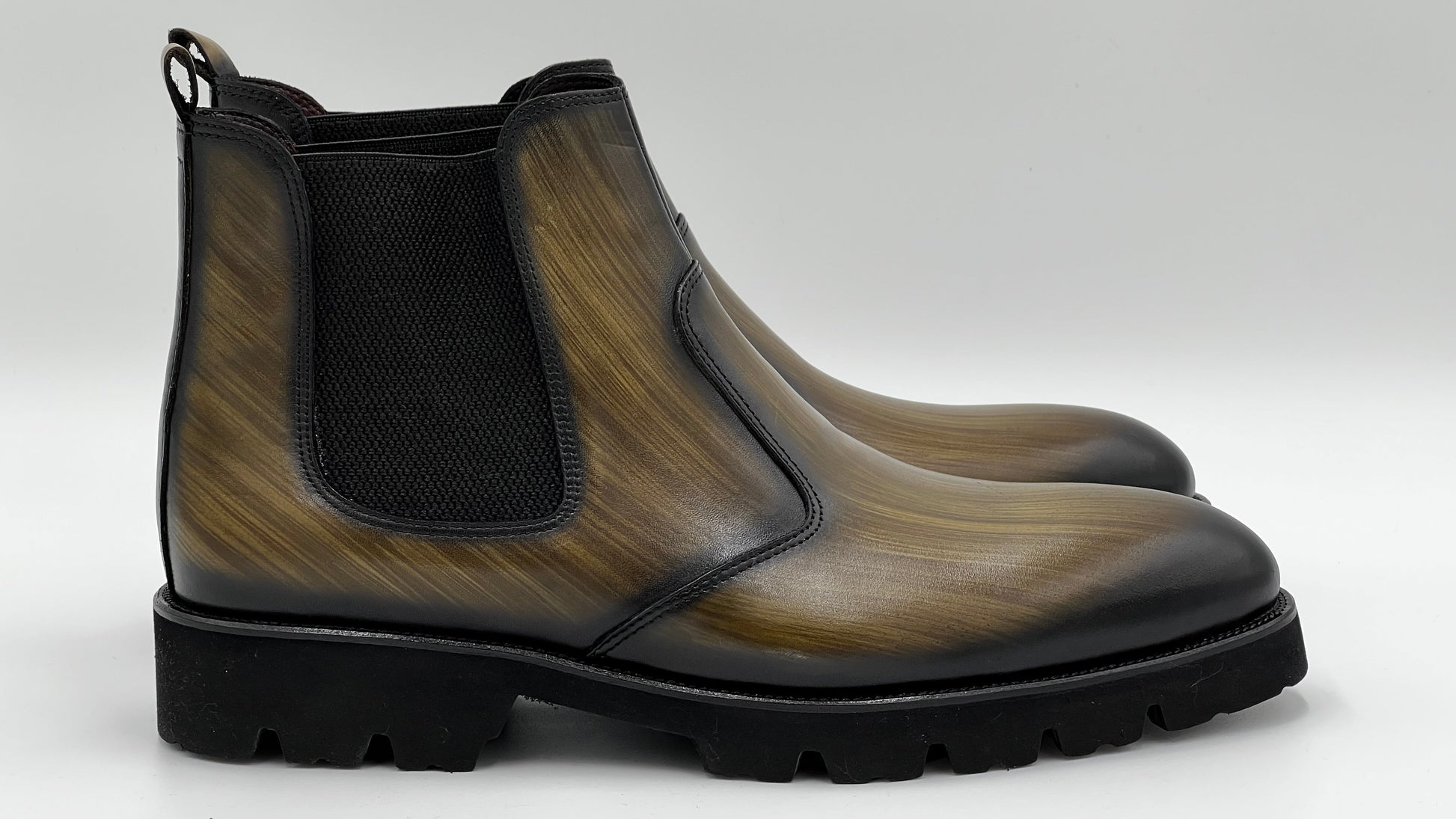 CAVA Handpaint Chelsea Boots Leather Shoes - Alvarenzo shoes