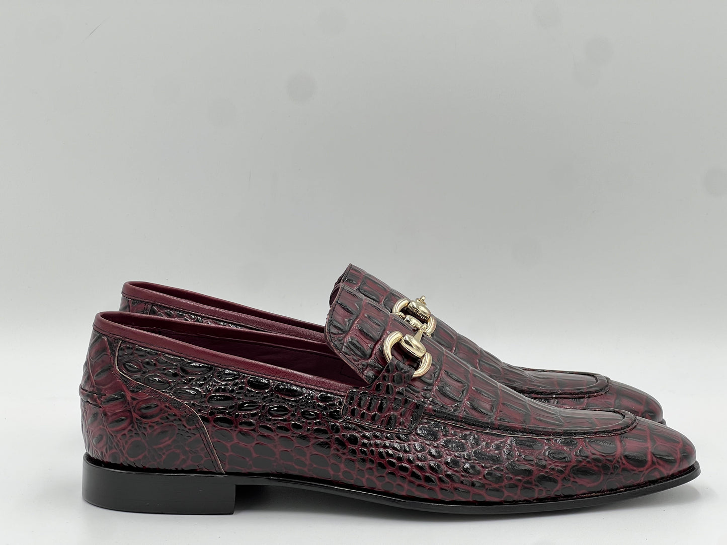 E23AY239 Genuine Leather Loafer — Burgundy - Alvarenzo shoes