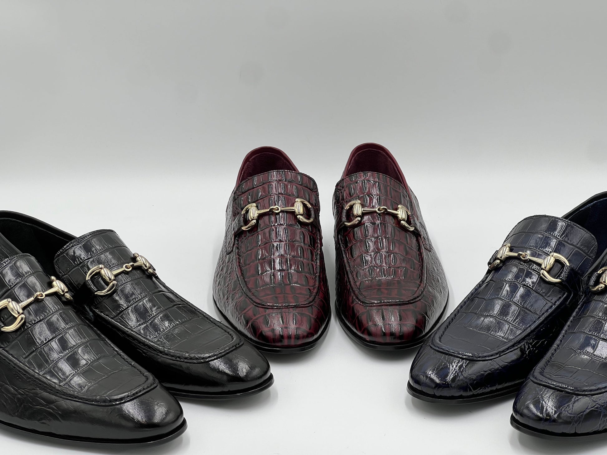 E23AY239 Genuine Leather Loafer — Navy - Alvarenzo shoes