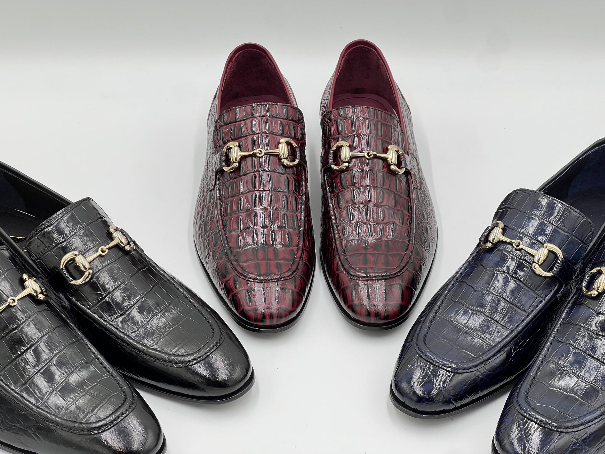 E23AY239 Genuine Leather Loafer — Navy - Alvarenzo shoes