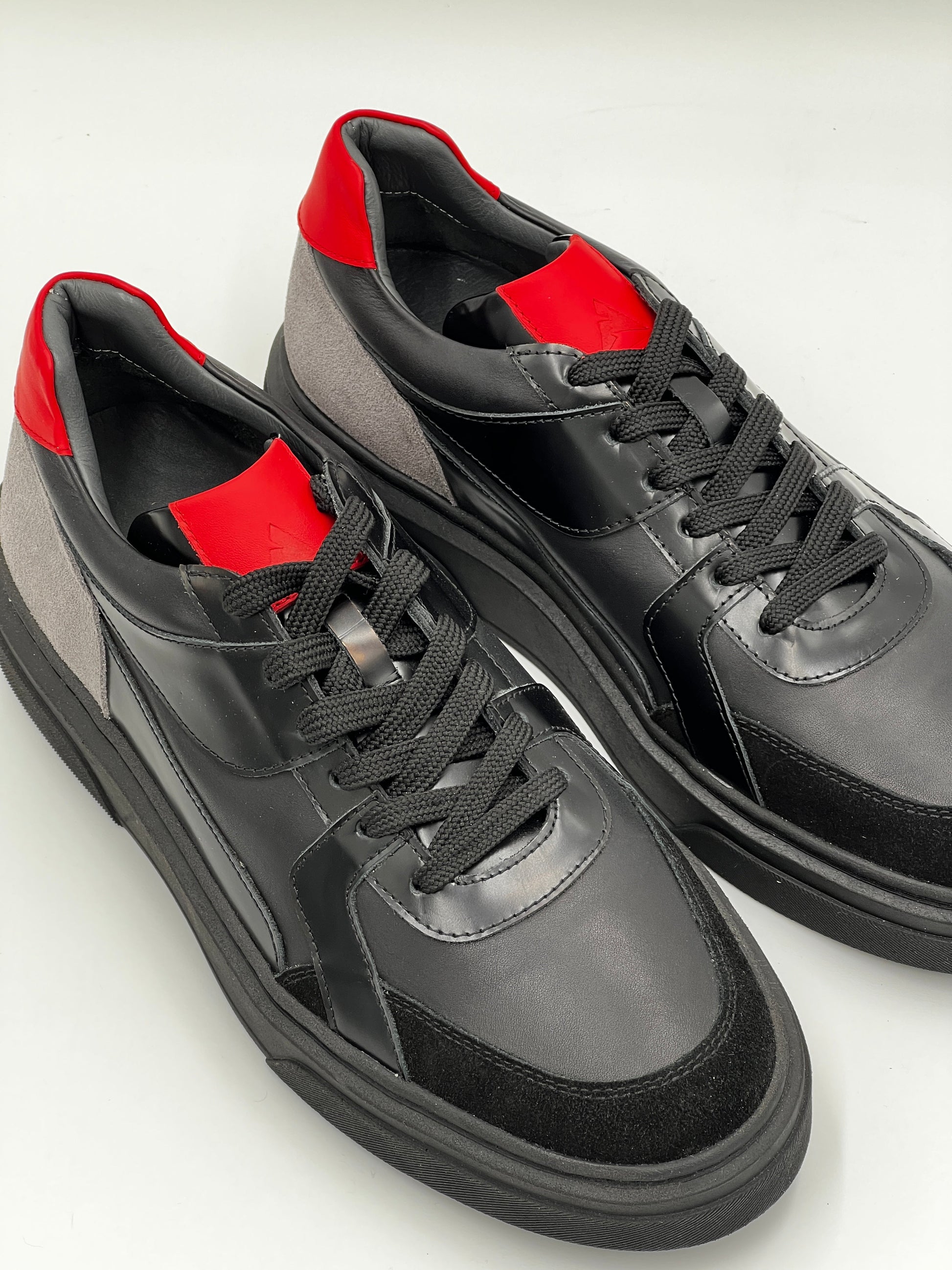 SPOLA Black Genuine Leather Casual Shoes - Alvarenzo shoes